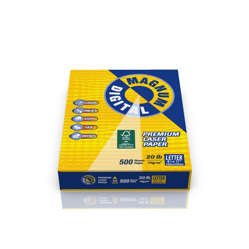 Papel fotocopia carta 75gr Magnum resma 500 hojas